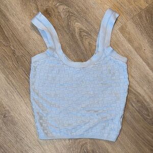 Abercrombie and fitch- Light Blue Textured Women's Top-size XS